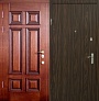 Железная дверь с отделкой ламинатом и массивом дуба СО-2028